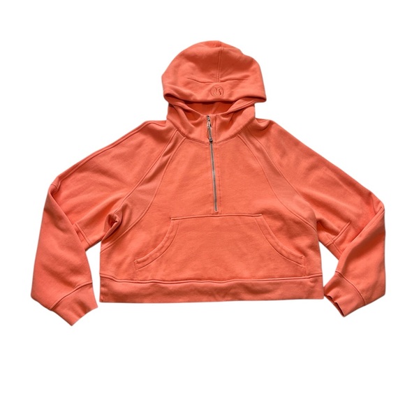 Lululemon Scuba Oversized Half-Zip Hoodie | XL/XXL | color: coral kiss - Picture 4 of 5